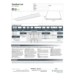 Free Lighting Revit Download – Transform 1×4 [TRA14] – BIMsmith Market