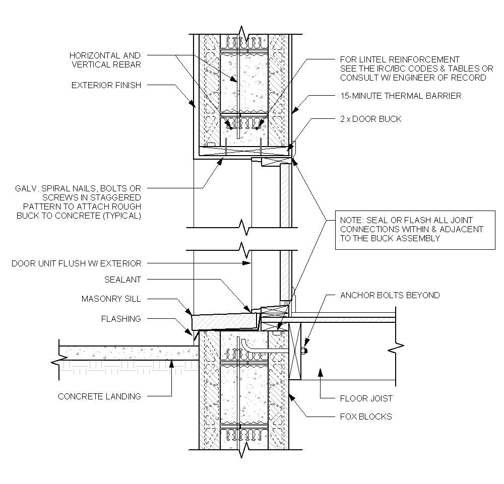 Free Insulated Concrete Forms (ICF) Revit Download – Straight Block ...