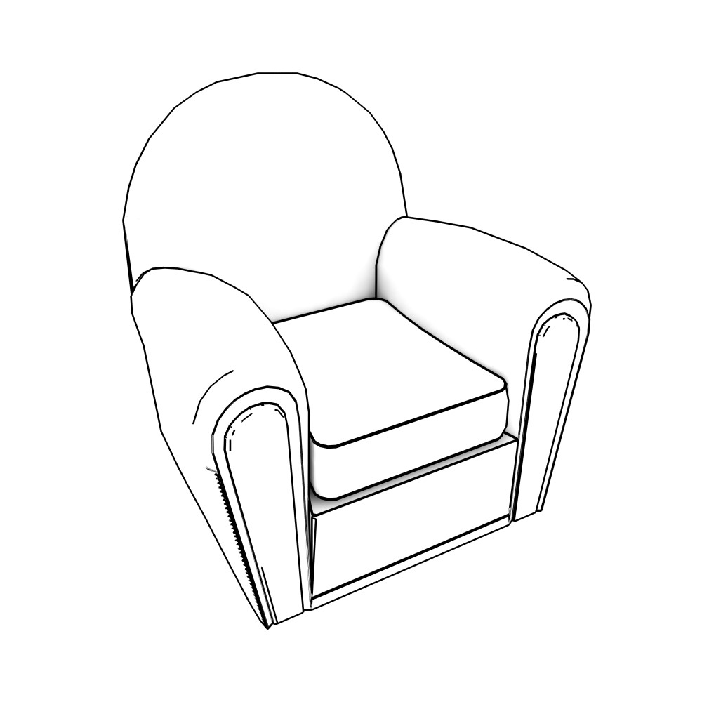 Free Seating Revit Download – Vanity Fair - Armchair – BIMsmith Market