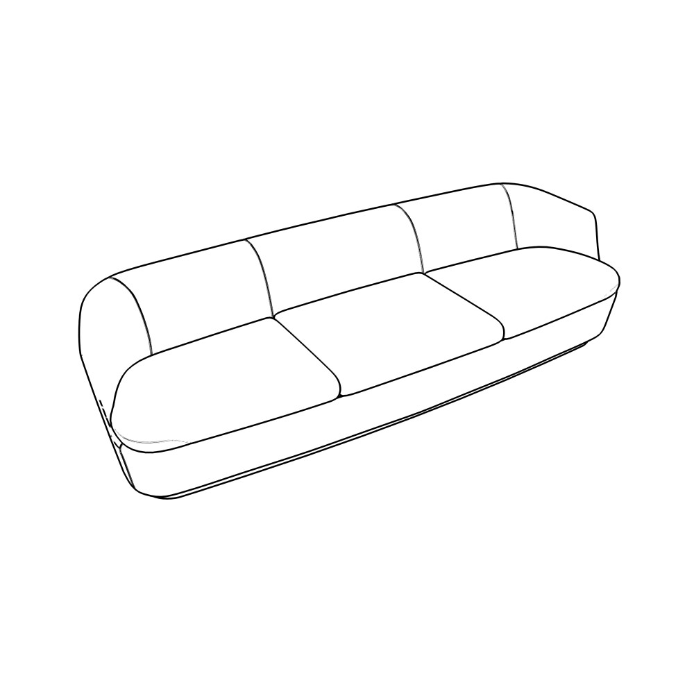 Free Seating Revit Download – Orla - Sofa - Three Seat – BIMsmith Market