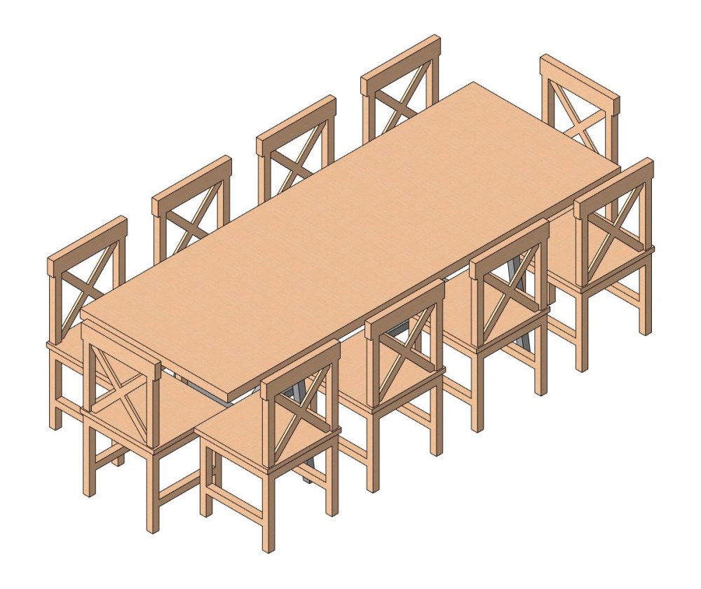 Free Tables Revit Download - Farmhouse Dining Table ...
