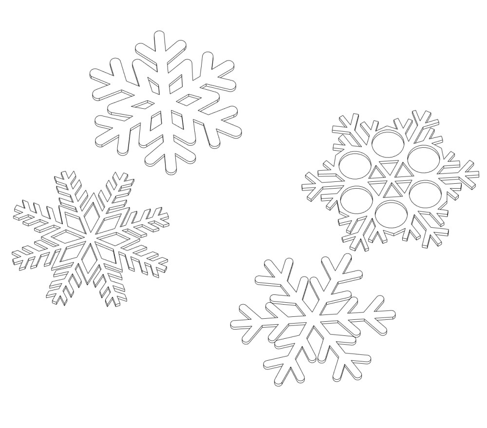 Free Christmas Revit Download – Snowflake Decoration (Scalable ...