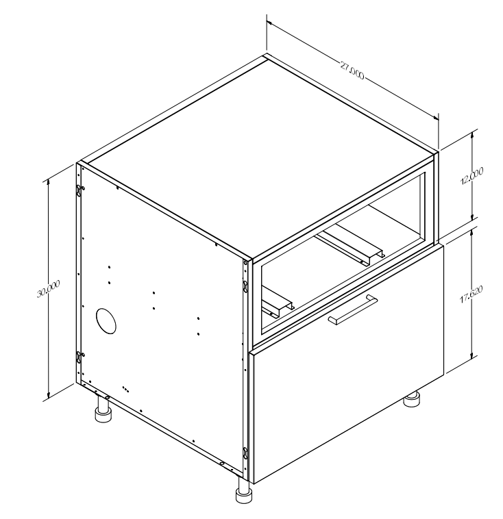 Free Outdoor Cabinets Revit Download – Urbane Warming Drawer Base (OBW ...