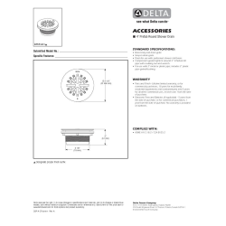 4~ Prefab Round Shower Drain in Chrome DT051411