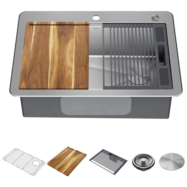 Free Sinks Revit Download – Lorelai™ 30” Workstation Kitchen Sink Drop ...