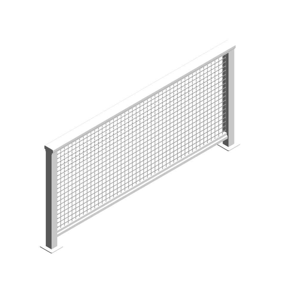 Free Railings Revit Download – DesignRail® with Stainless Steel Mesh ...