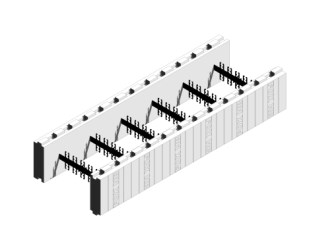 Free Insulated Concrete Forms (ICF) Revit Download – Half Straight ...