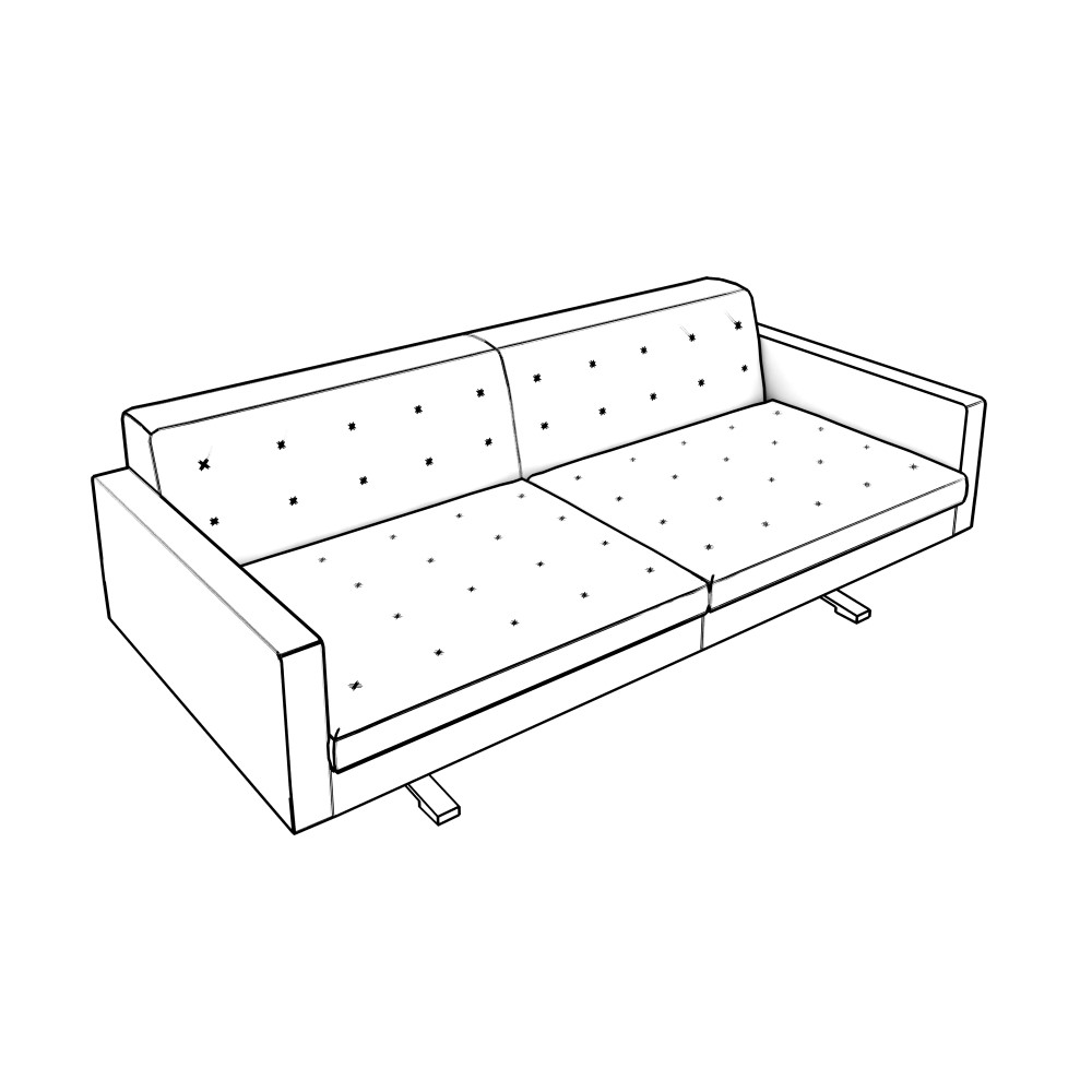 Free Seating Revit Download – Kennedee - Sofa - Two Arm – Bimsmith Market