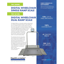 Health O Meter Digital Wheelchair Scale