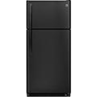 Black Stainless Steel 18 cu. ft. Top Freezer Fridge with Ice Maker