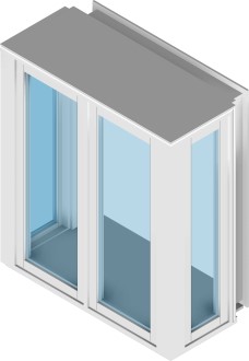 Bay Window - 90 Degree, Casement Dimensions & Drawings