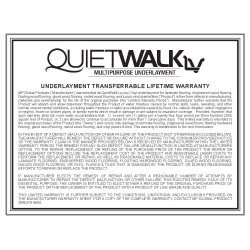 QuietWalk Luxury Vinyl Underlayment 100 Sq ft