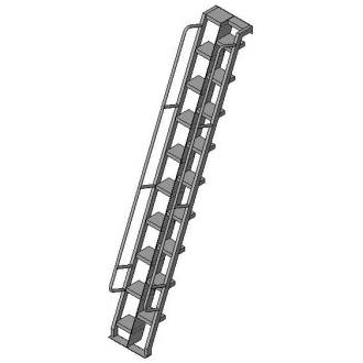 Free Stairs Revit Download – Fixed Ladder with Cage and Overshoot (Left ...