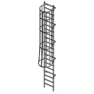 Free Stairs Revit Download – Fixed Ladder with Cage to Roof Hatch ...