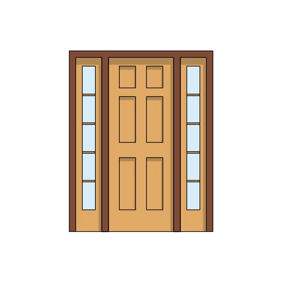 Free Doors Revit Download – Single Raised Panel with Sidelights ...