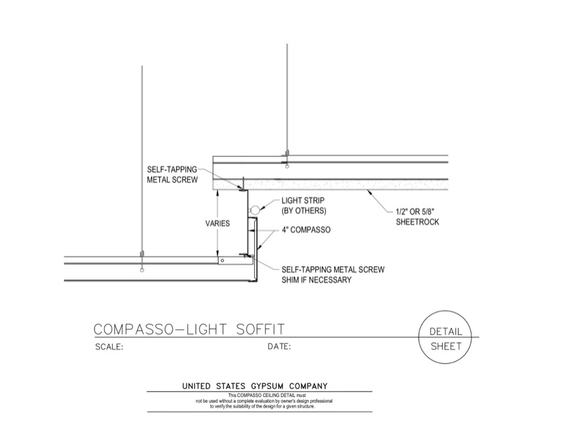 Design Details Details Page Compässo™ Light Soffit Detail with