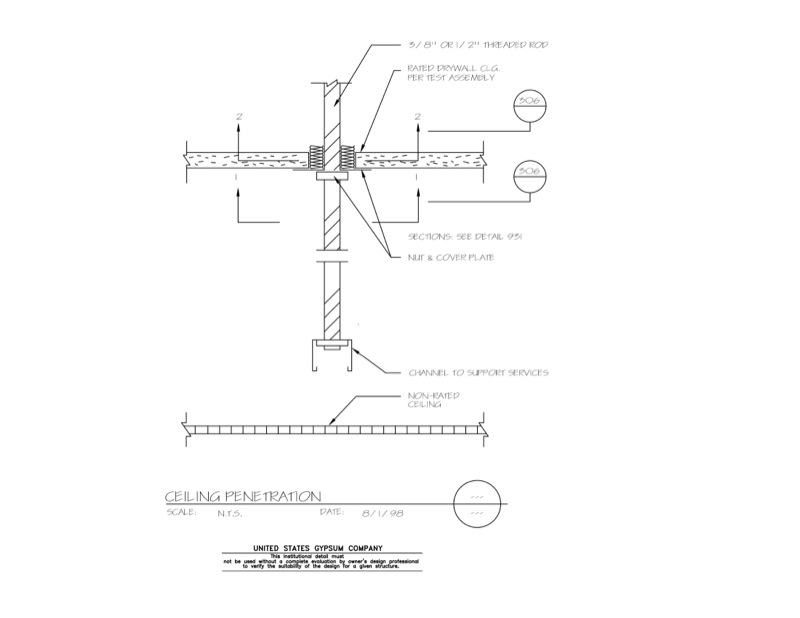 Design Details Details Page - DWSS Ceiling Penetration