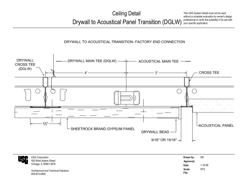 Design Details Details Page Dwss Drywall To Acoustical Panel