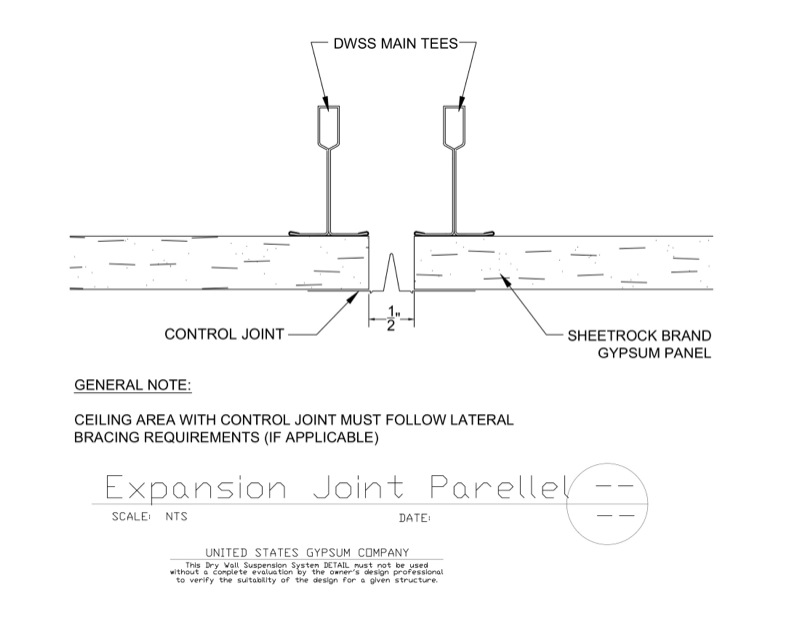Design Details Details Page Dwss Expansion Joint Parallel