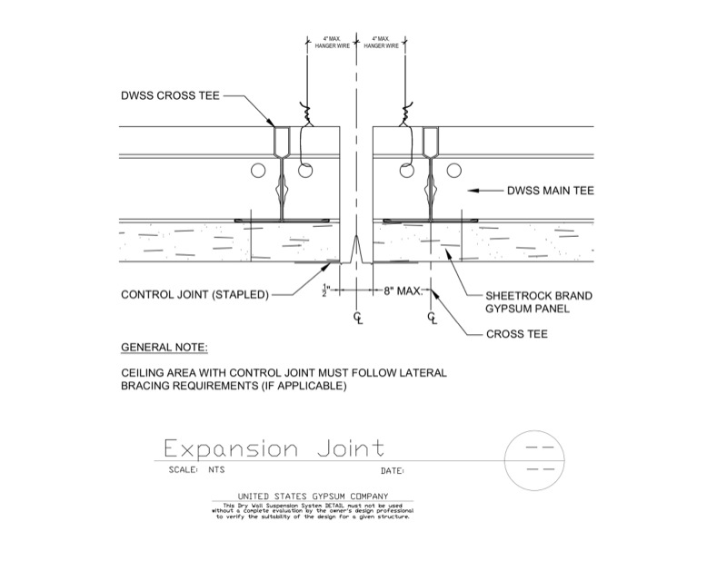 Design Details Details Page - DWSS Expansion Joint Perpendicular