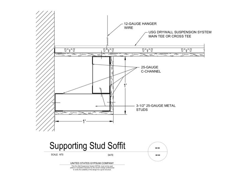 Design Details Details Page Dwss Supporting Stud Soffit