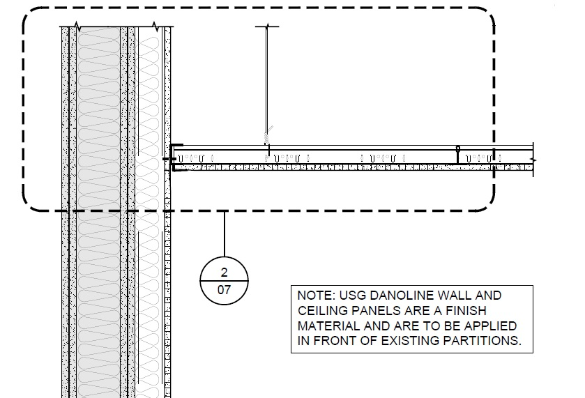 Design Details Details Page Danoline Wall And Ceiling Acoustical Perforated Gypsum Panels Detail Ic765