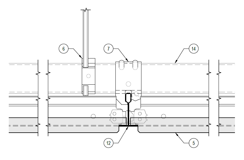 Design Details Details Page Donn Brand Acoustical Suspension System Black Iron Basic Ceiling Details Cad Sc3199