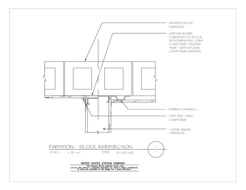 Design Details Details Page - Gypsum Board Assembly Partition ...