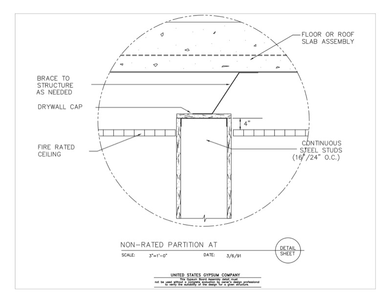 Design Details Details Page - Gypsum Board Assembly Wall-Floor ...