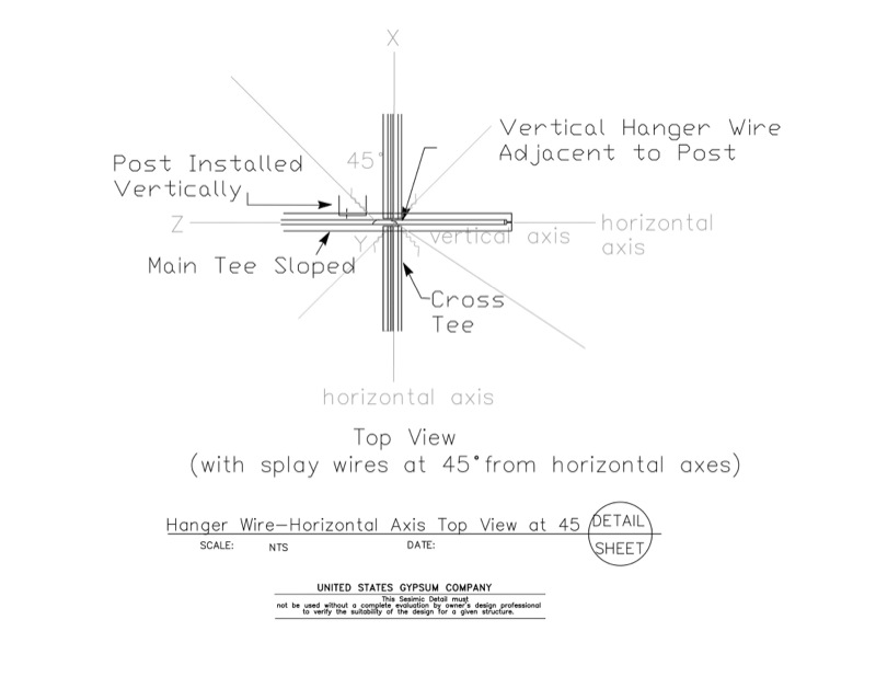 Design Details Details Page Seismic Detail Ceiling Slope Hanger