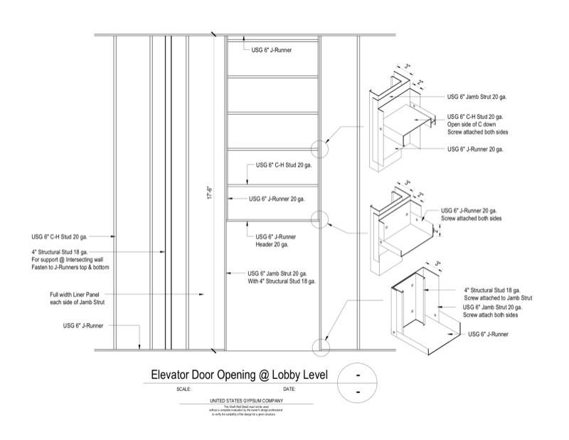 Shaft Wall Framing Sizes at Jamison Terry blog