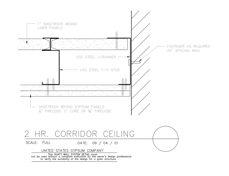 Design Details Details Page Shaft Wall Wall Ceiling